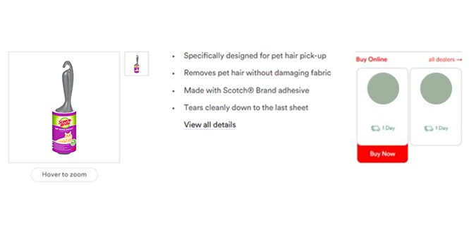 Acheter sur la page produit Roulant anti-poussière Scotch-Brite™ Pet Extra Sticky
